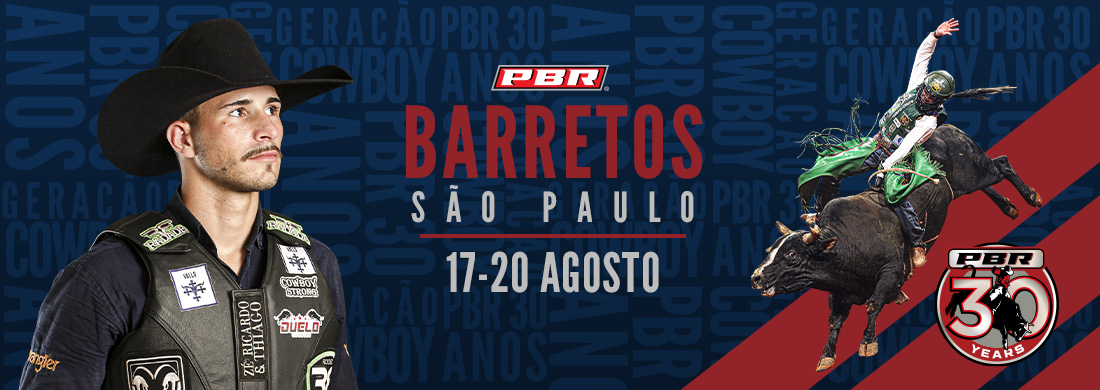 Peão de Crixas, GO, é campeão brasileiro do rodeio da PBR em Barretos, SP, Festa do Peão de Barretos 2023